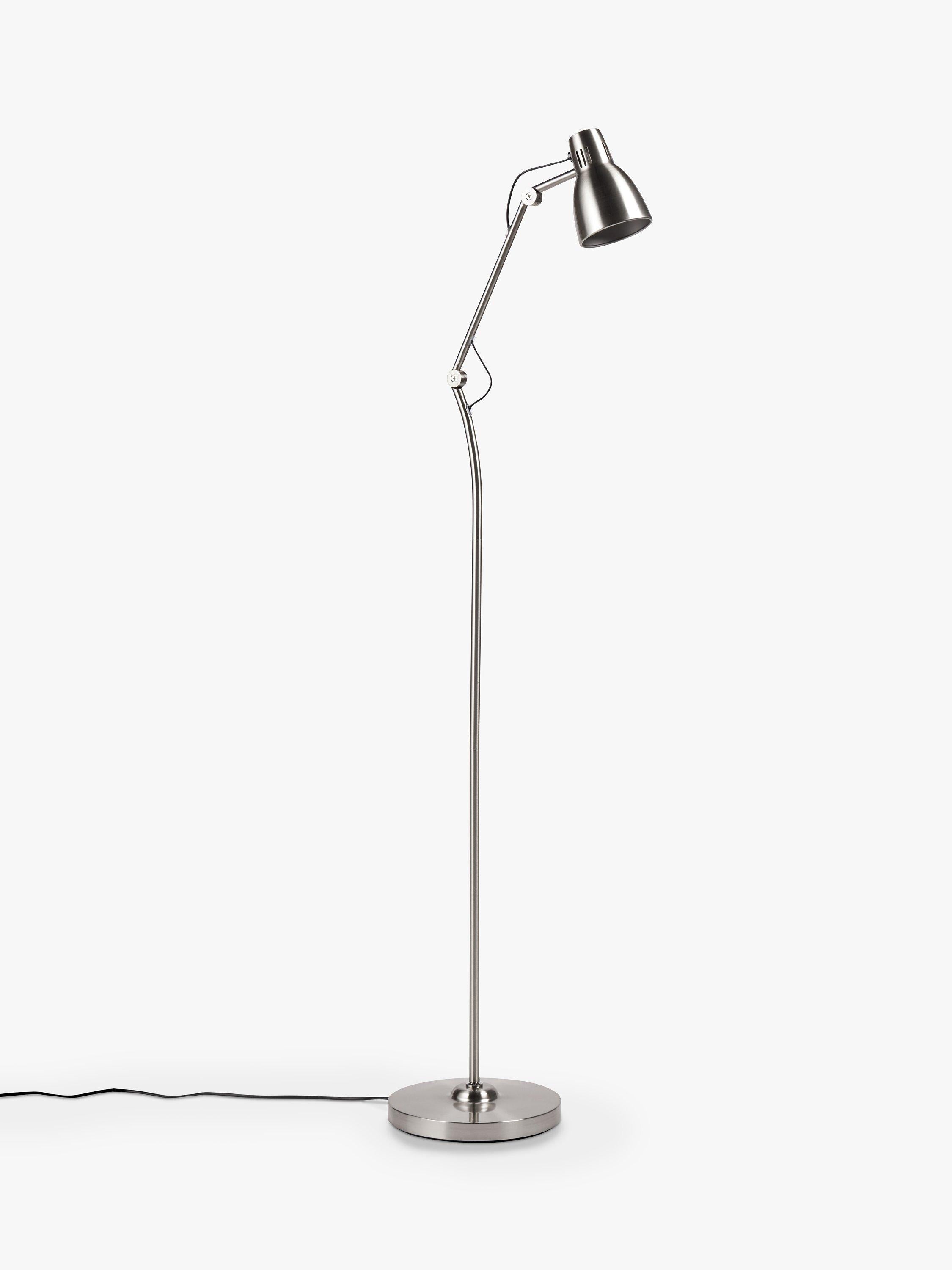 John Lewis Tony floor lamp adjustable head steel, UK version