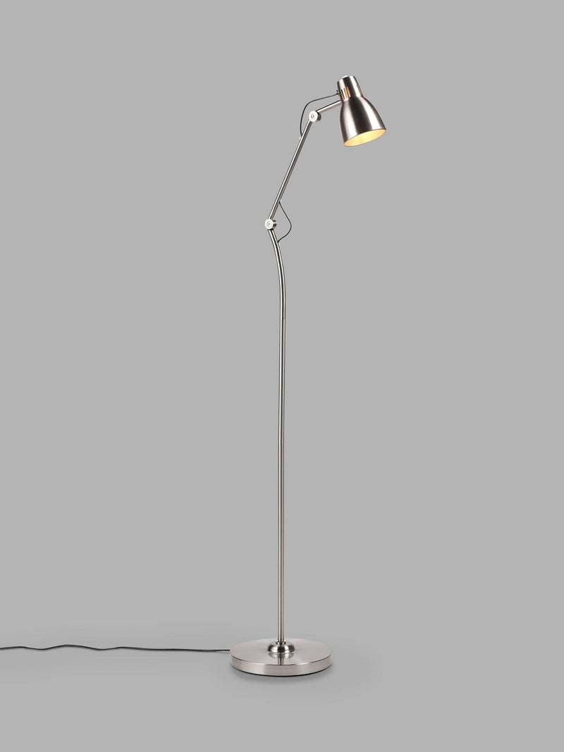 John Lewis Tony floor lamp adjustable head steel, UK version
