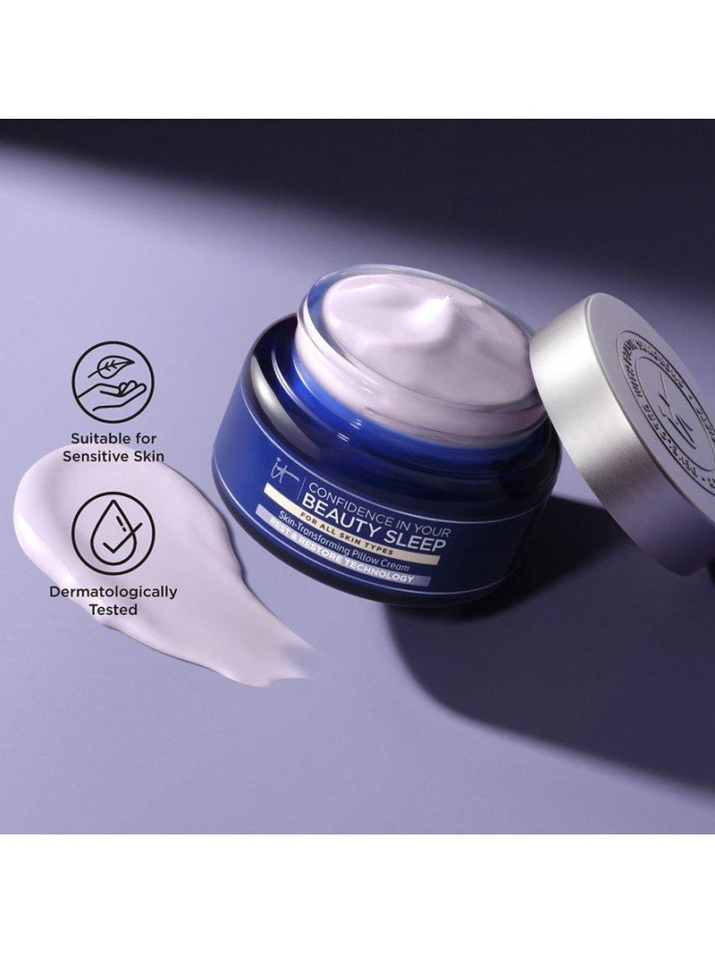 IT Cosmetics anti-ageing night cream with hyaluronic acid, UK version