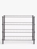 John Lewis 4 tier shoe rack grey - UK version