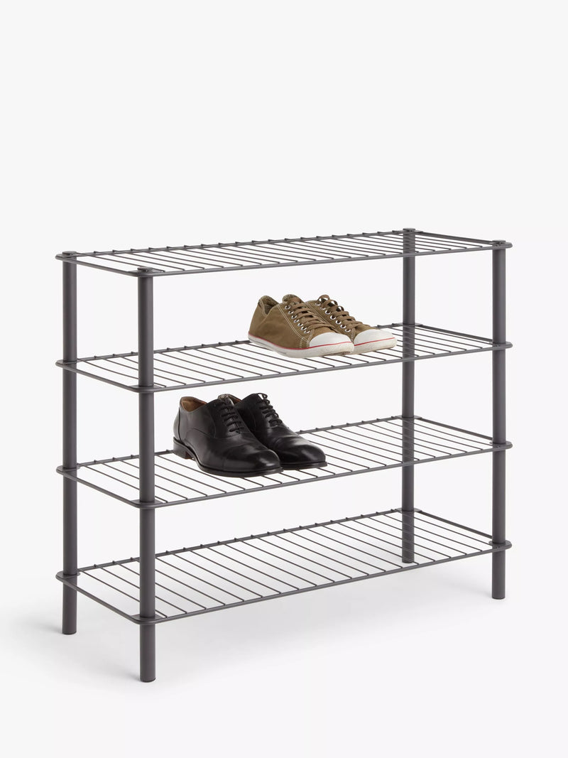 John Lewis 4 tier shoe rack grey - UK version