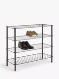 John Lewis 4 tier shoe rack grey - UK version