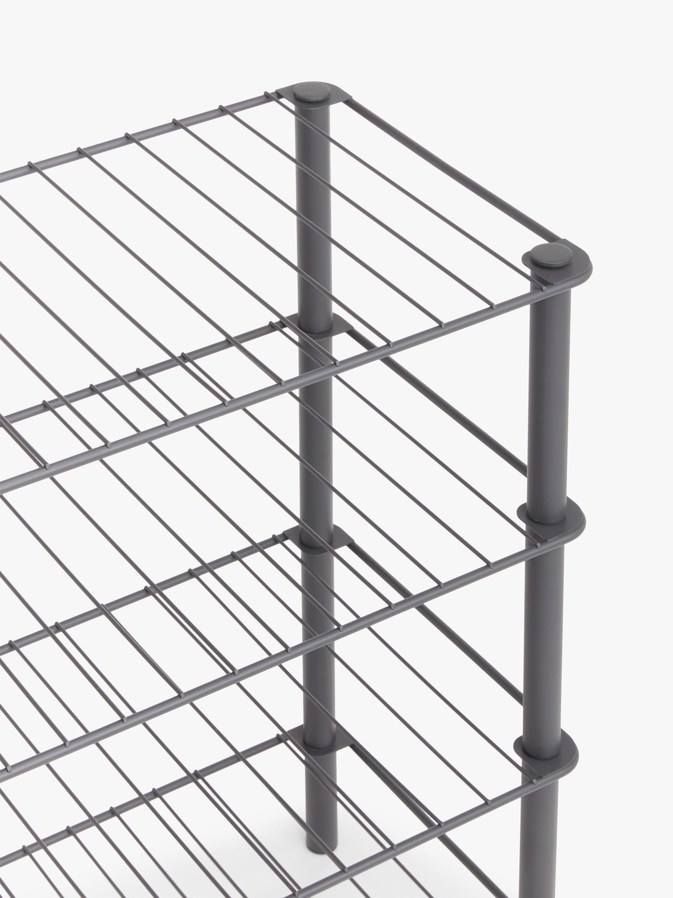 John Lewis 4 tier shoe rack grey - UK version