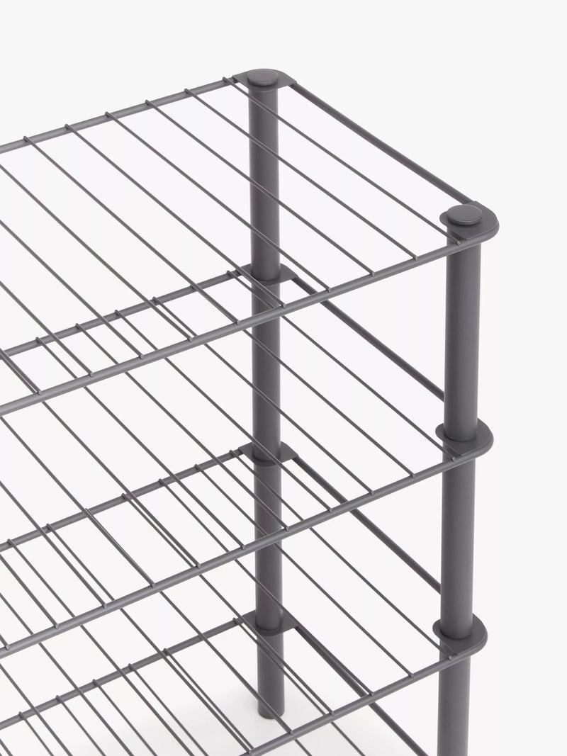 John Lewis 4 tier shoe rack grey - UK version
