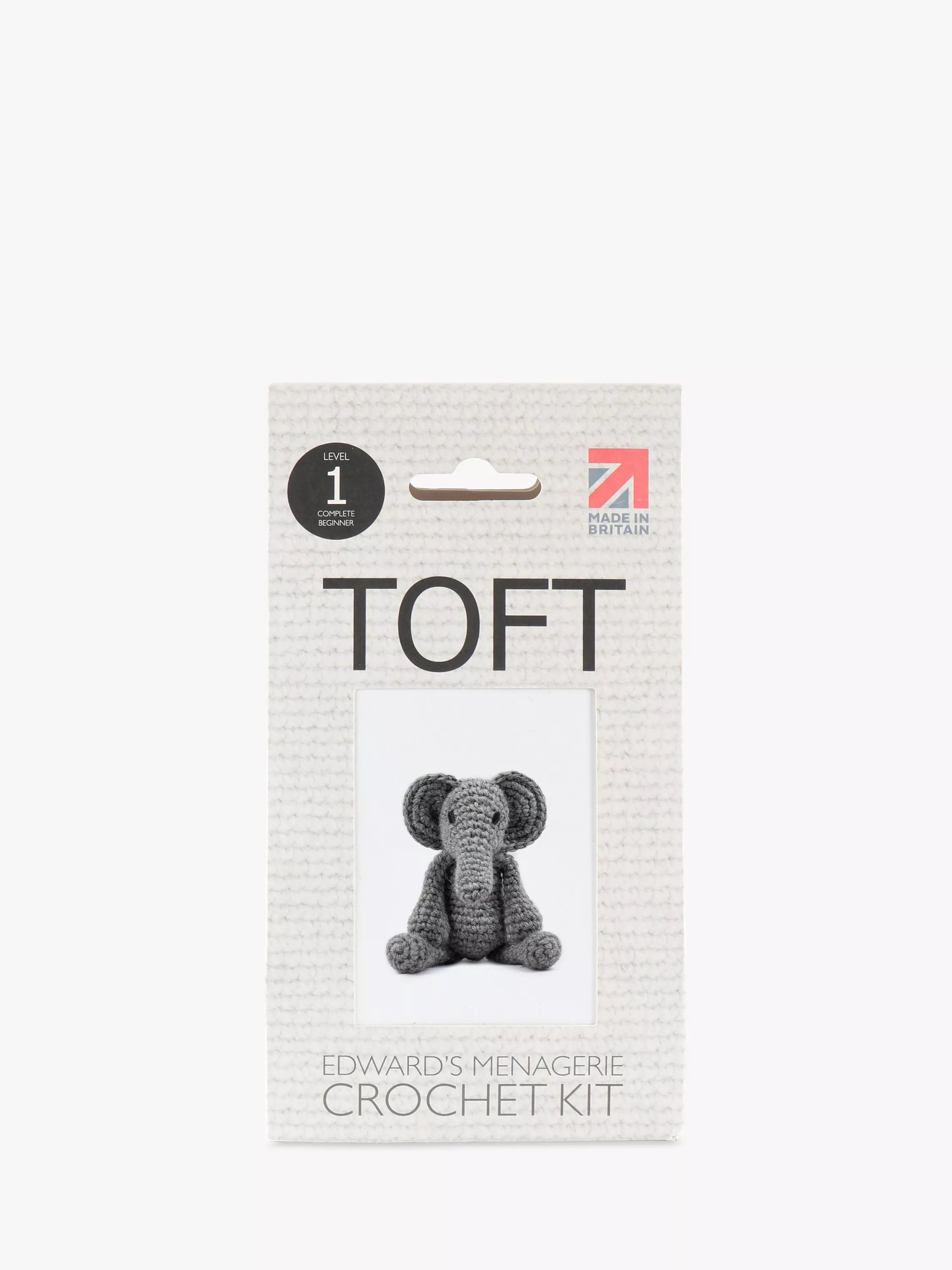TOFT Mini Bridget the Elephant crochet kit, UK version
