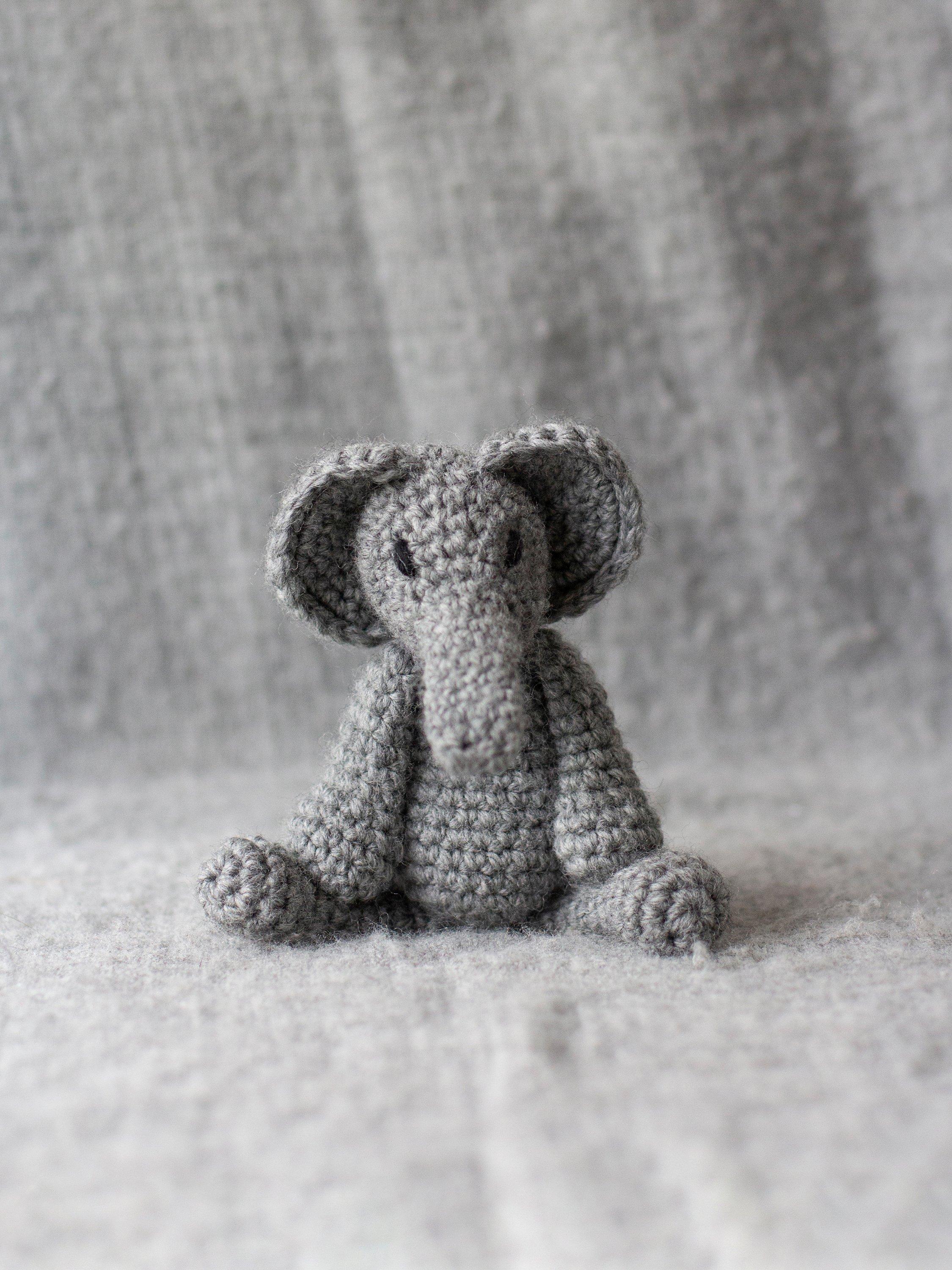 TOFT Mini Bridget the Elephant crochet kit, UK version