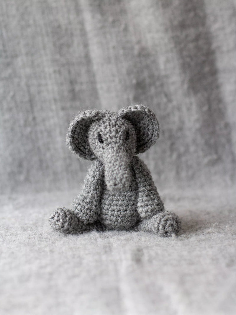 TOFT Mini Bridget the Elephant crochet kit, UK version