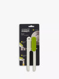 Joseph Joseph multi-function can opener with bottle opener and ring-pull lifter in white and lime green, UK version
