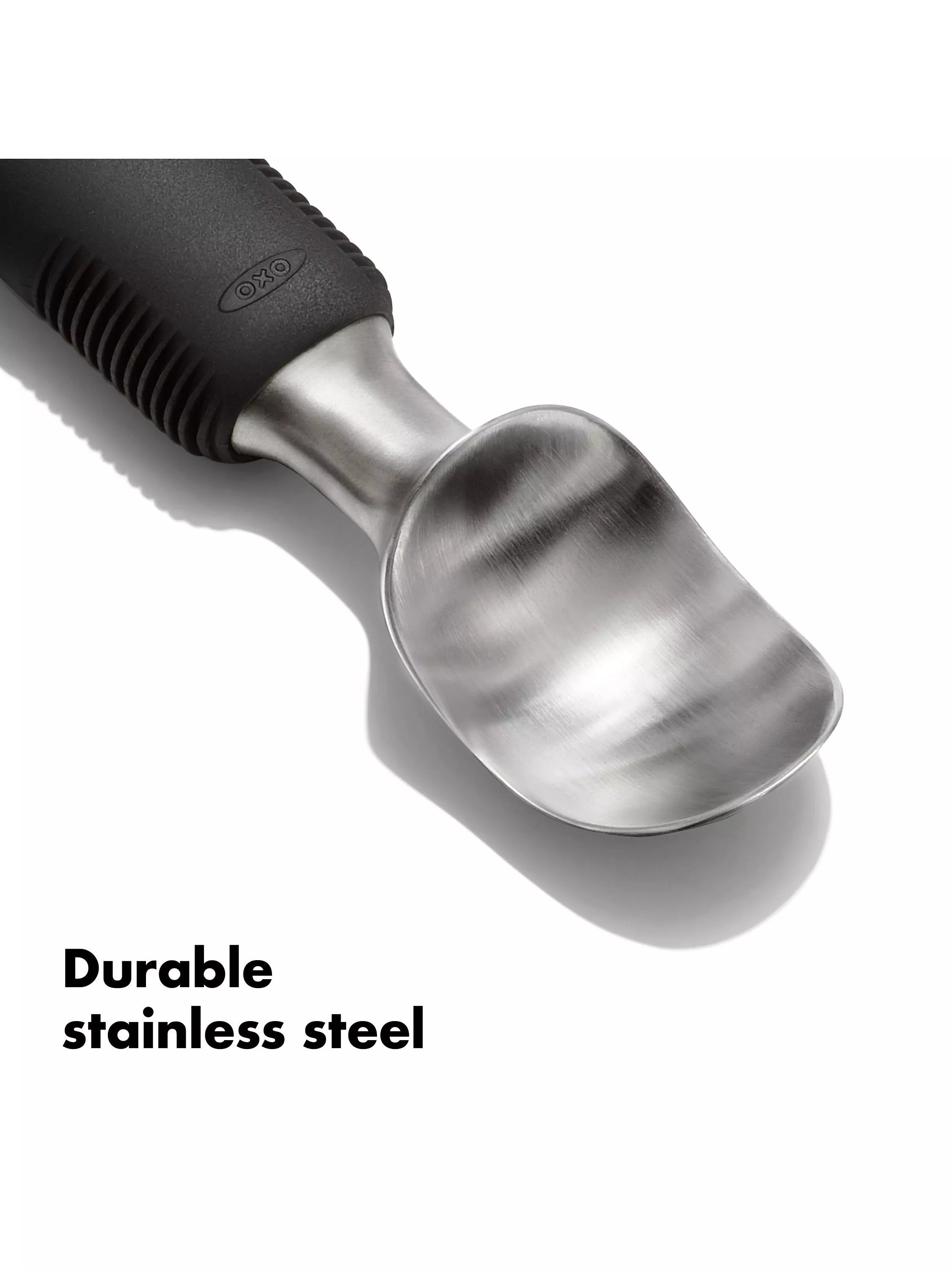 OXO non-slip stainless steel ice cream scoop (British brand)