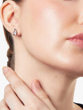 Jools by Jenny Brown wishbone stud earrings, silver, imported from the UK
