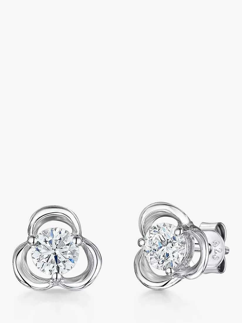Jools by Jenny Brown Open Petal Stud Earrings, Gold