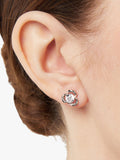 Jools by Jenny Brown open petal stud earrings in sterling silver, UK version