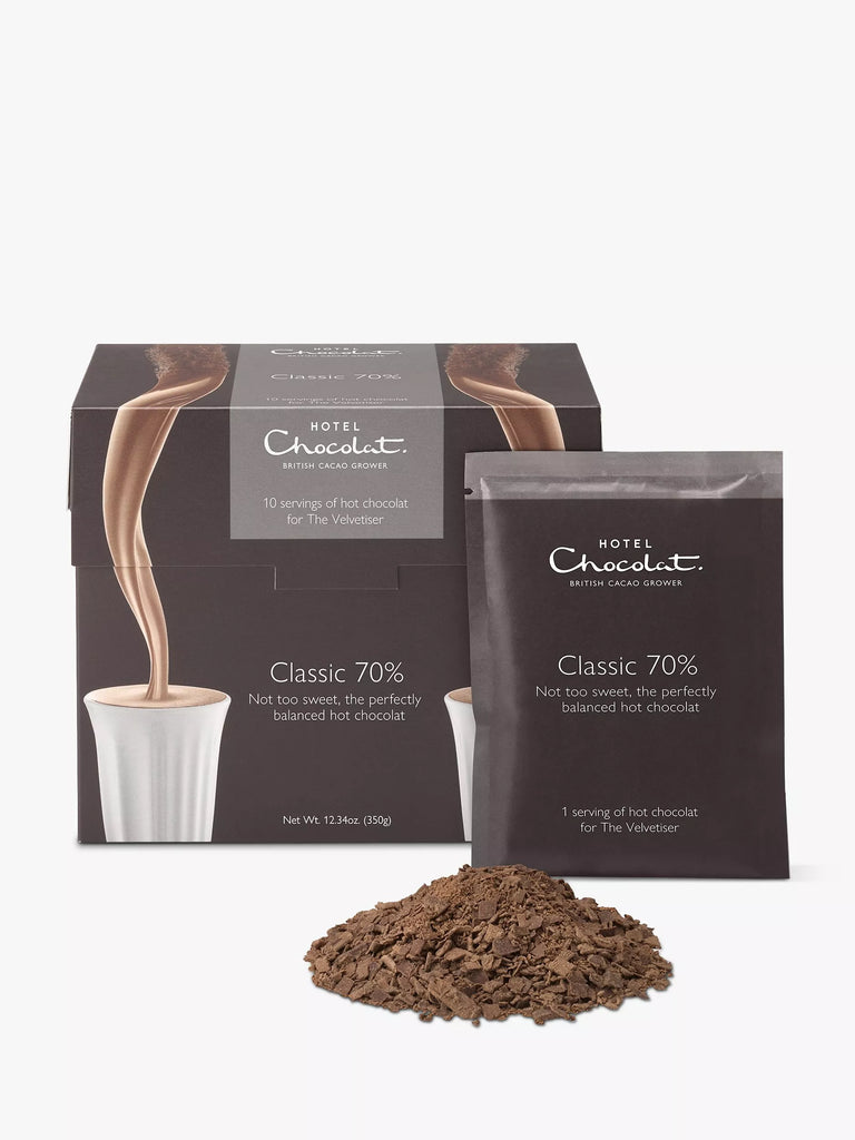 Hotel Chocolat 70% Classic Drinking Chocolate, 10 Sachets, 350g