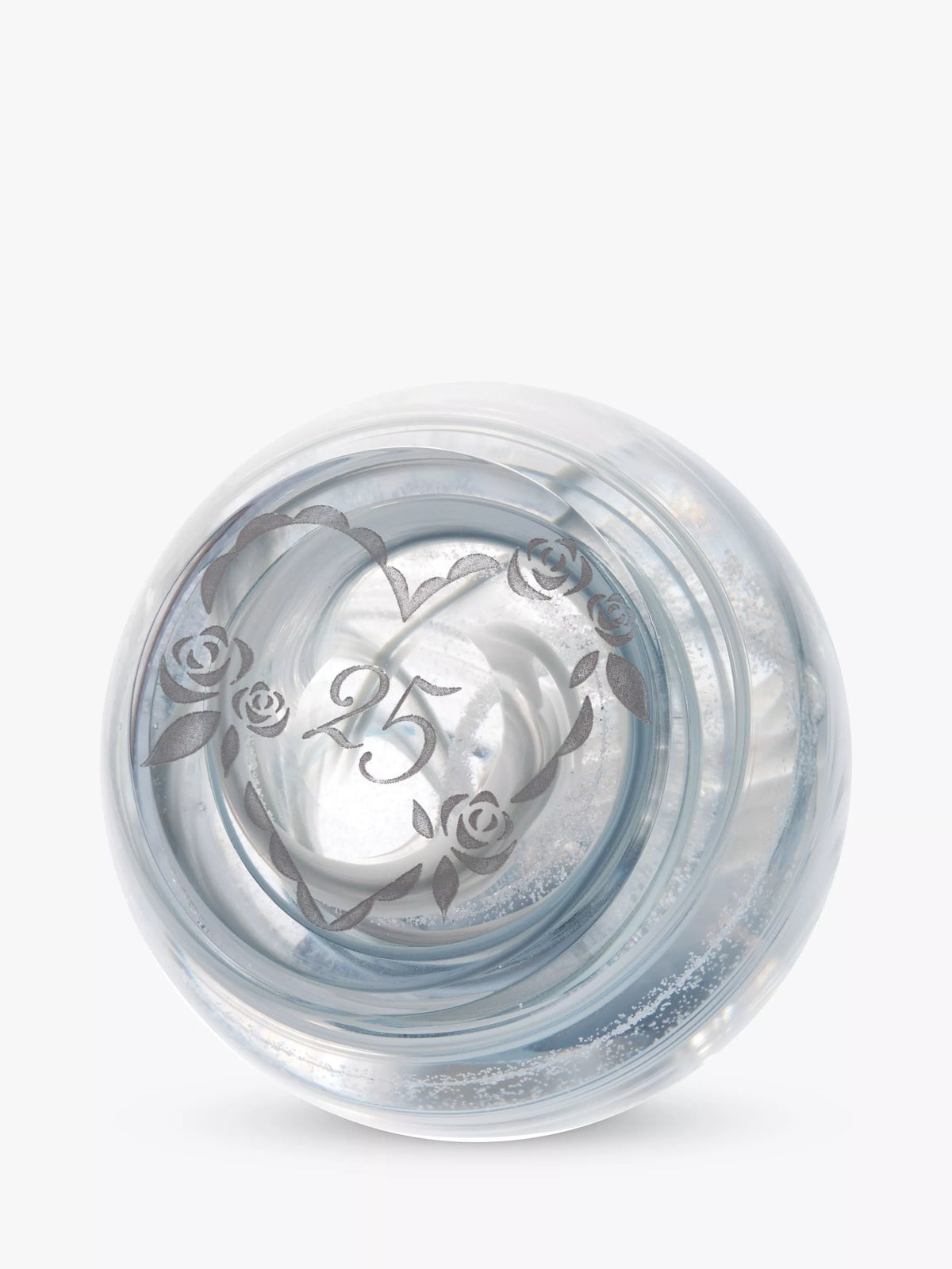 Caithness paperweight 25th anniversary (British brand)