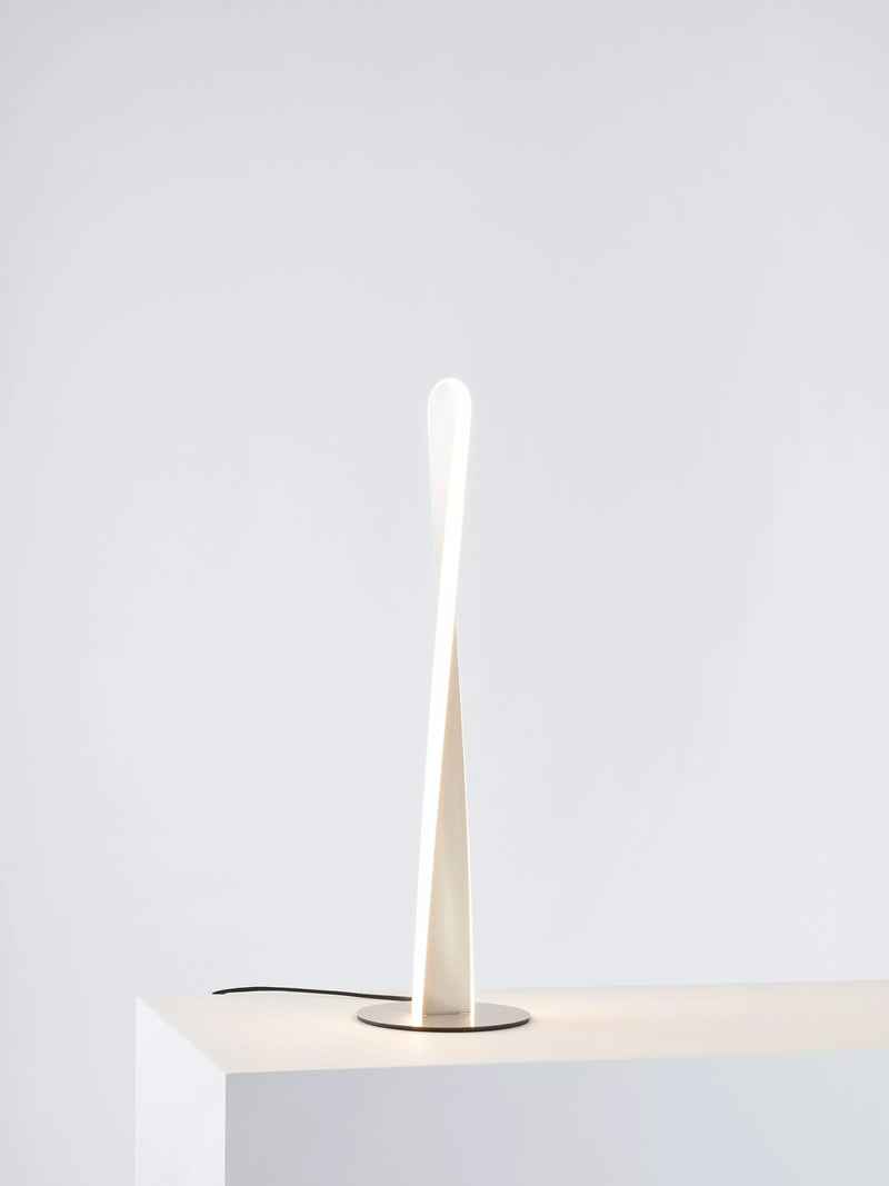 John Lewis Twist LED table lamp brushed chrome 50.5cm, UK version