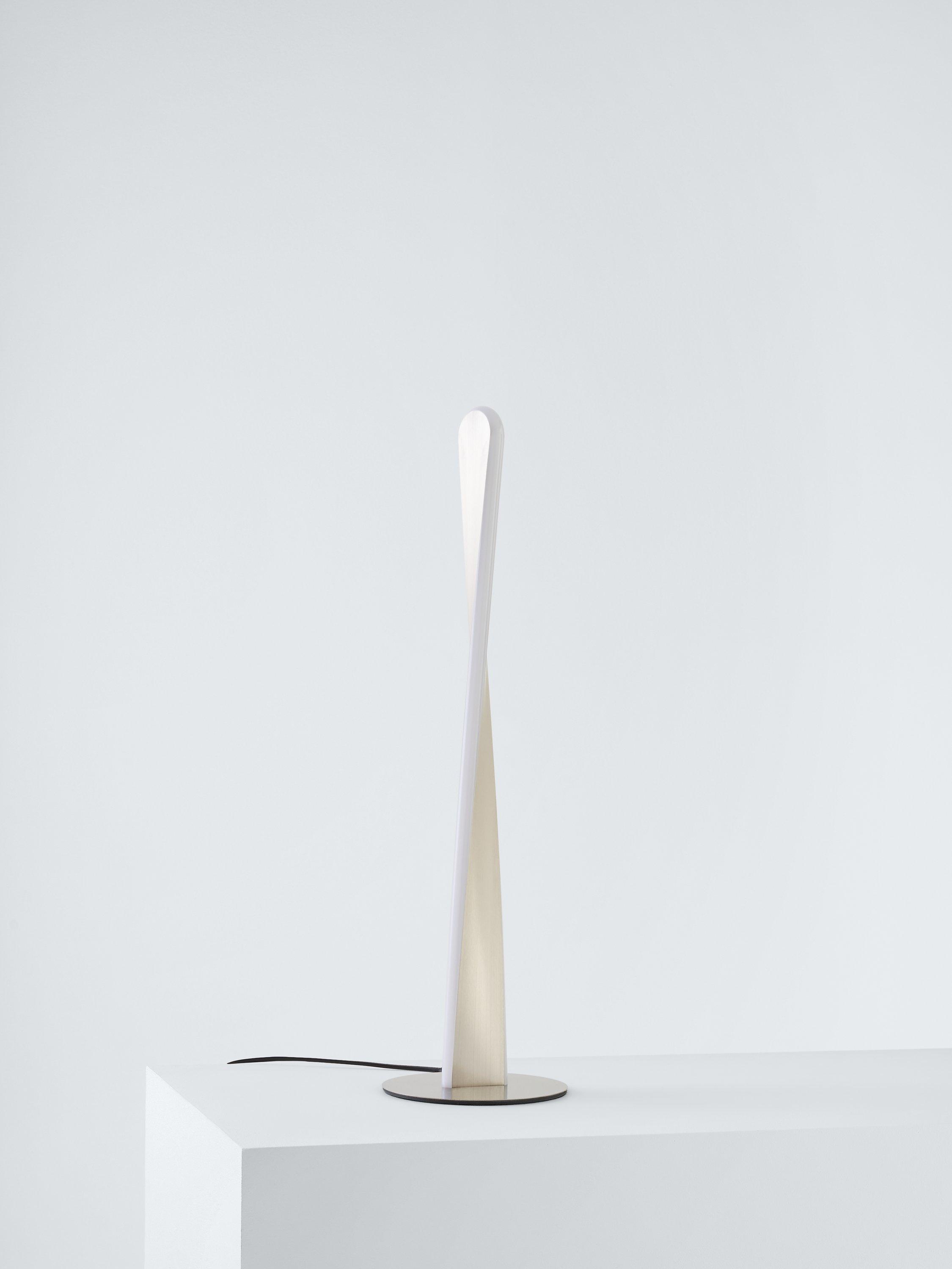 John Lewis Twist LED table lamp brushed chrome 50.5cm, UK version