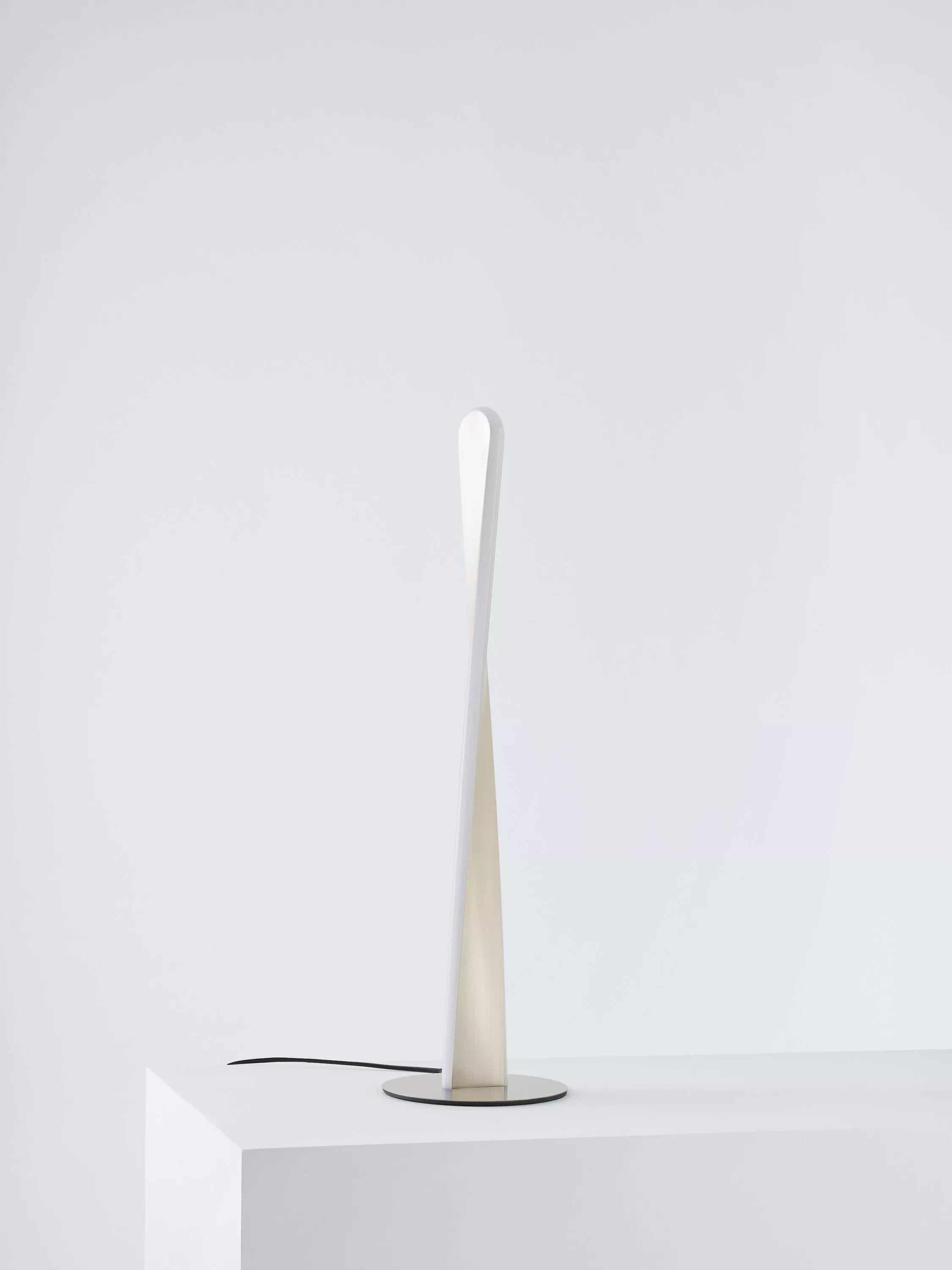 John Lewis Twist LED table lamp brushed chrome 50.5cm, UK version