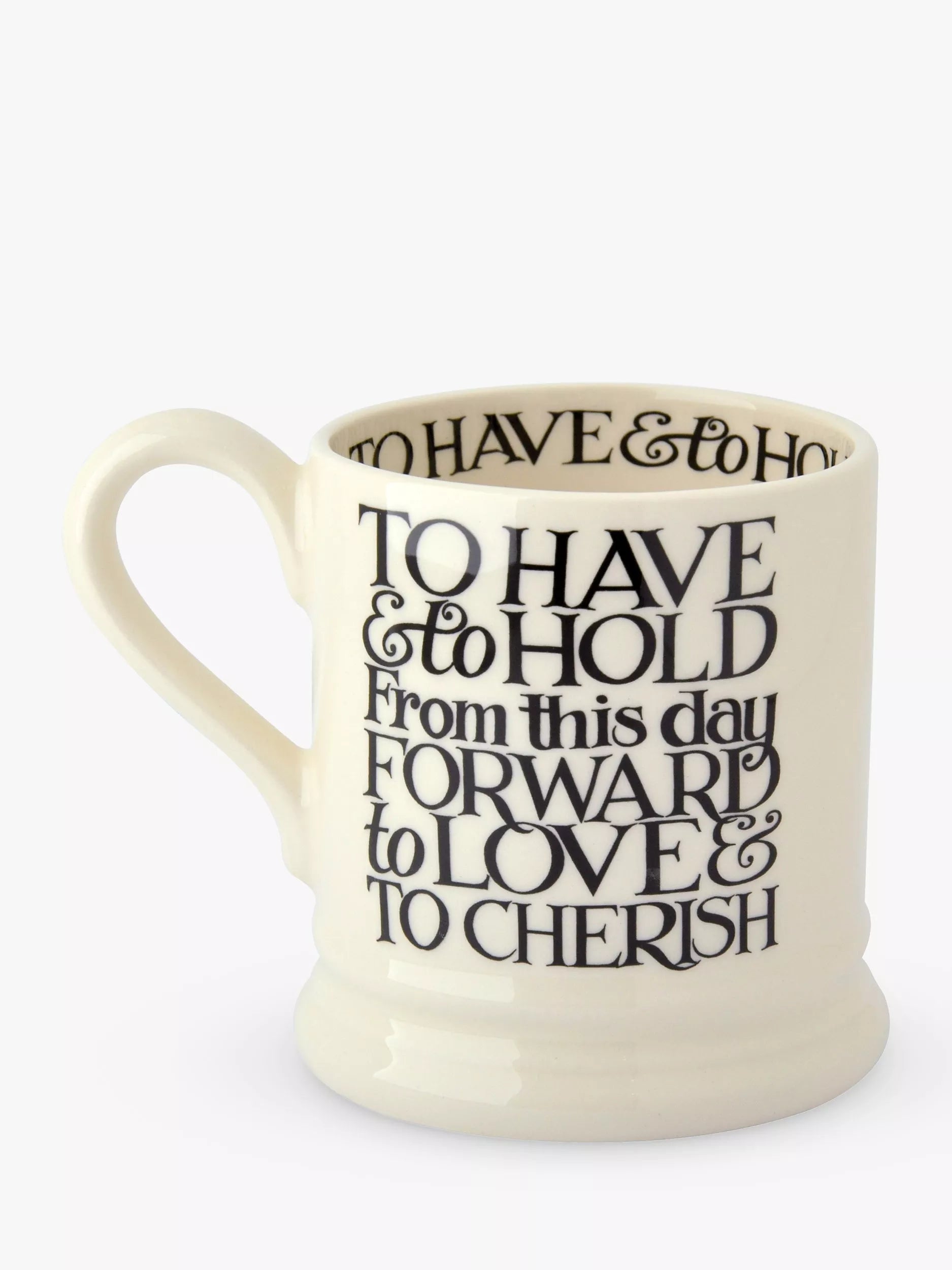Emma Bridgewater Black Toast mugs set of 2 300ml - British product