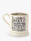 Emma Bridgewater Black Toast mugs set of 2 300ml - British product