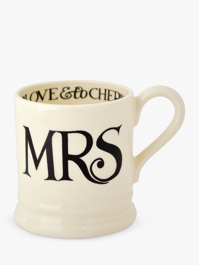 Emma Bridgewater Black Toast mugs set of 2 310ml - British product