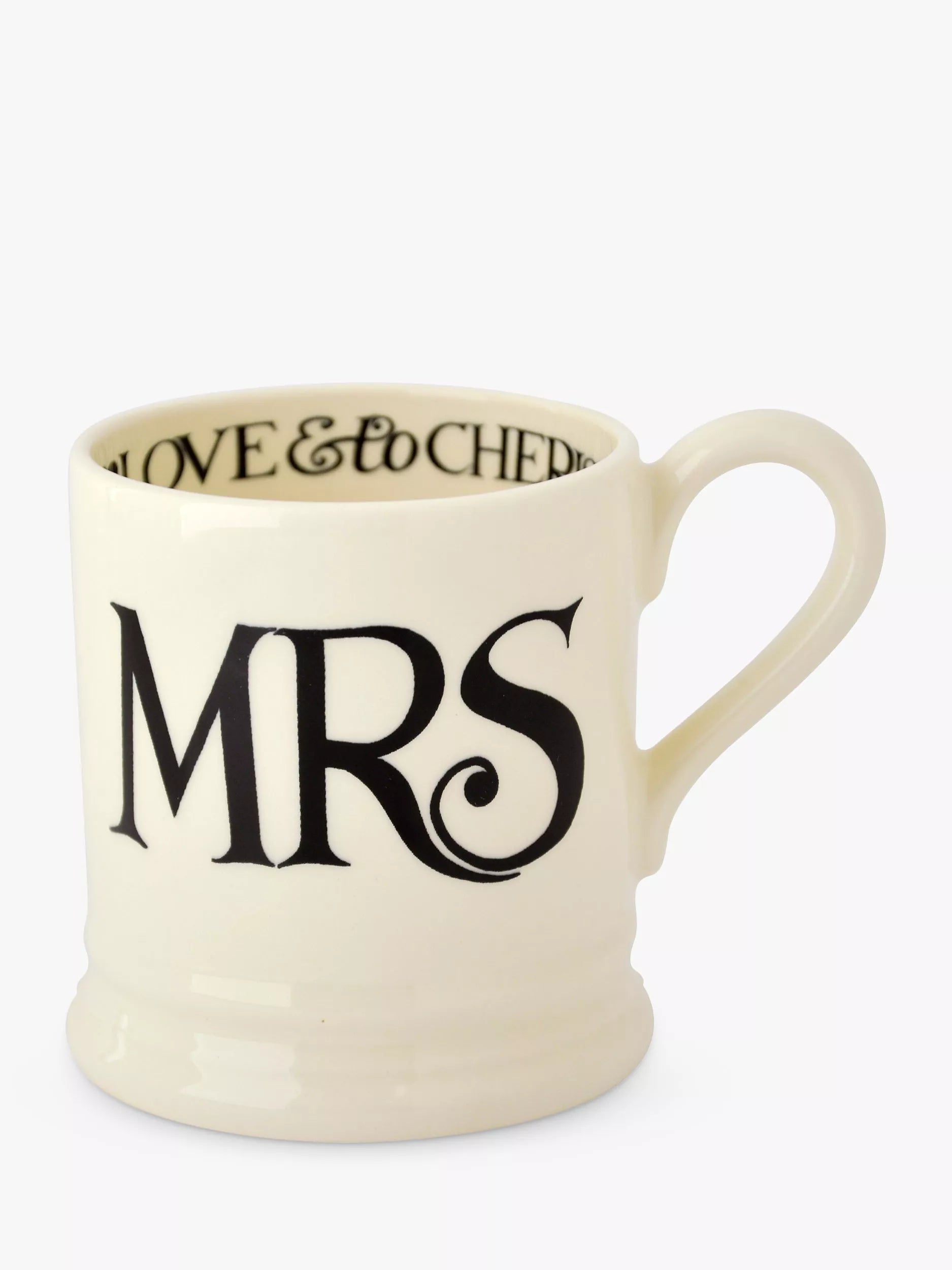 Emma Bridgewater Black Toast mugs set of 2 310ml - British product