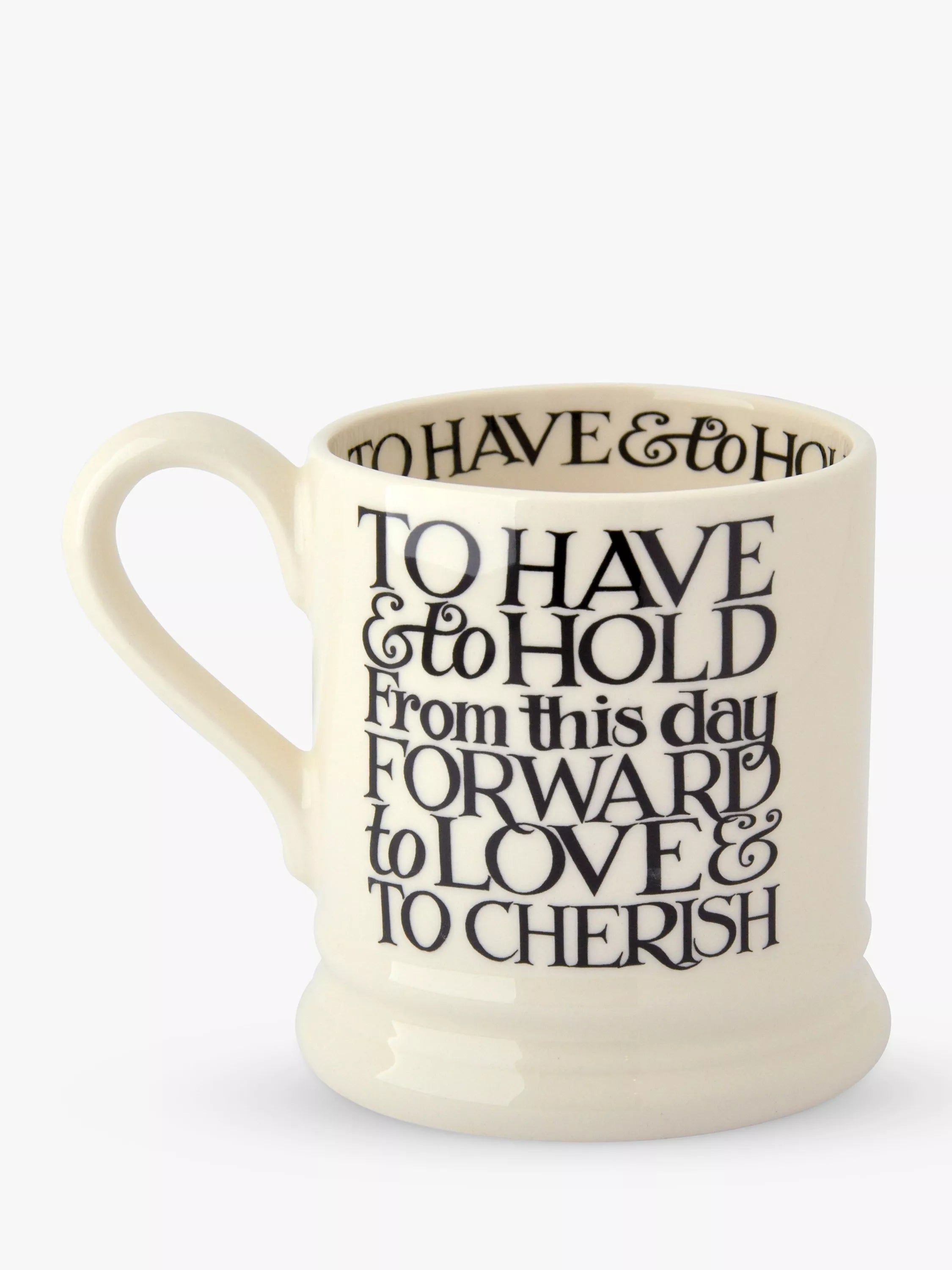 Emma Bridgewater Black Toast mugs set of 2 310ml - British product