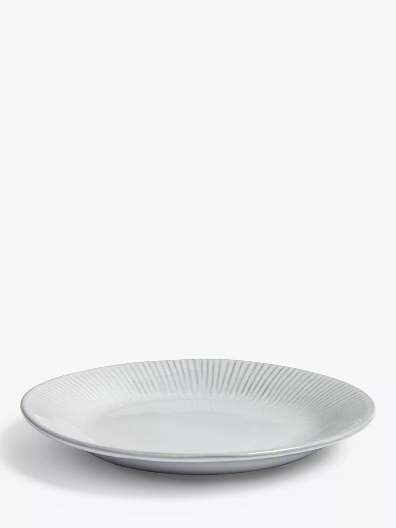 John Lewis stoneware side plate grey 16.3cm - British product