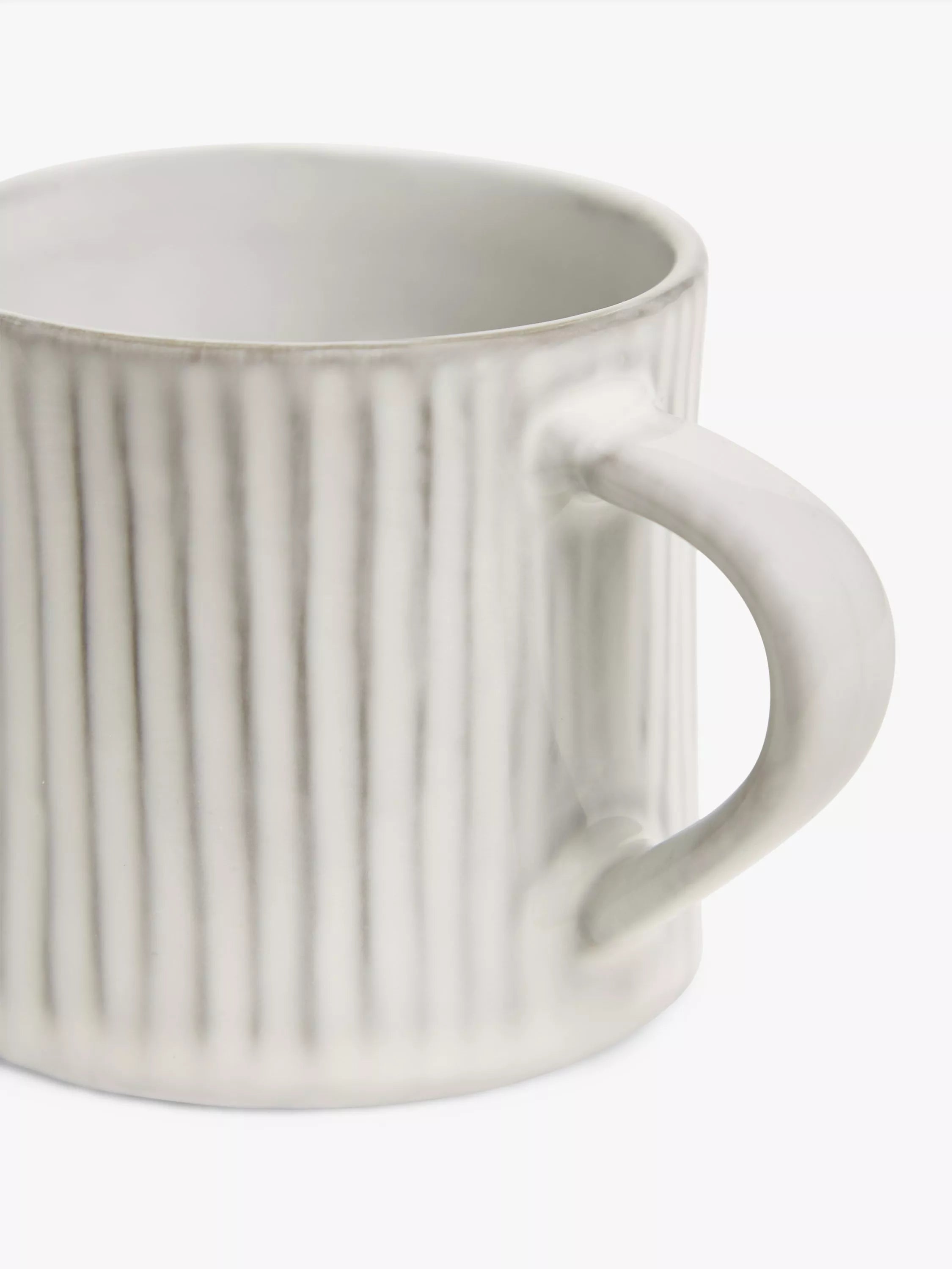John Lewis Leckford stoneware espresso cup 75ml grey, imported from the UK