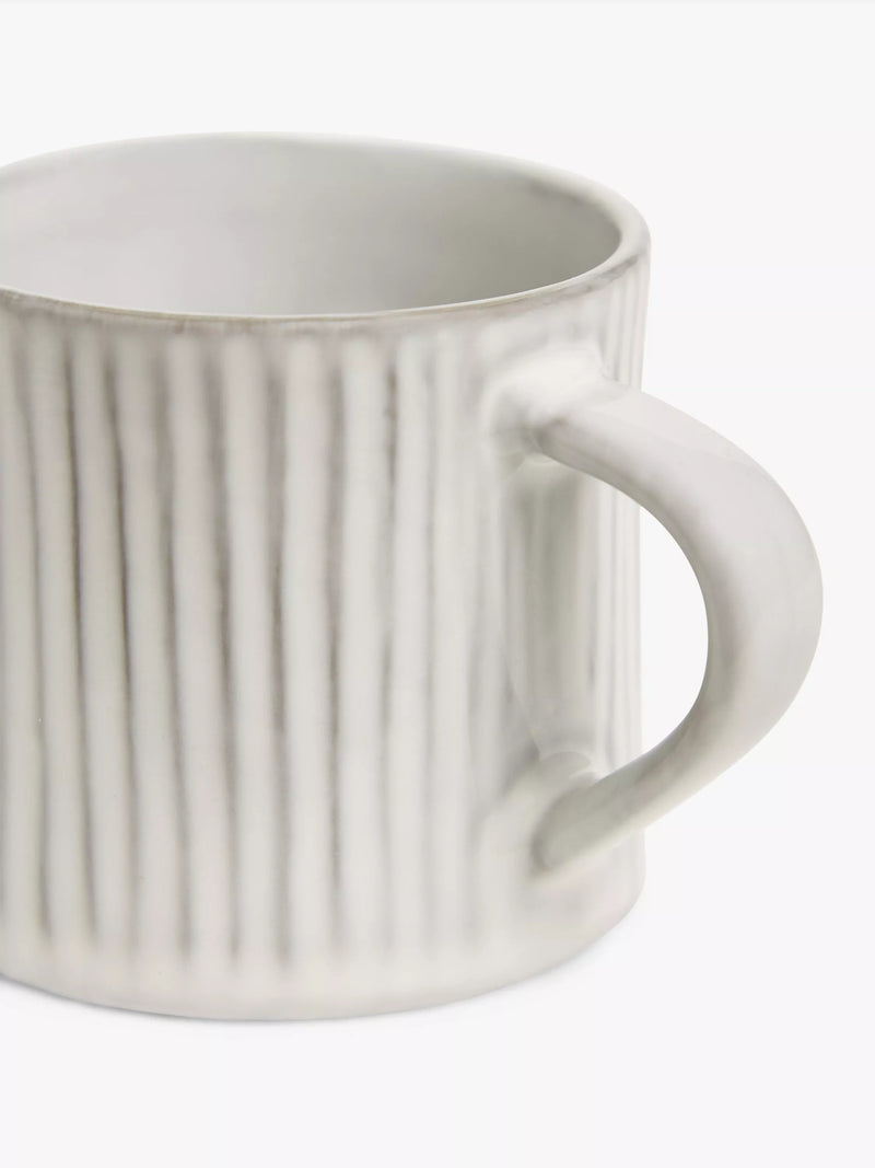 John Lewis Leckford stoneware espresso cup 75ml grey, imported from the UK