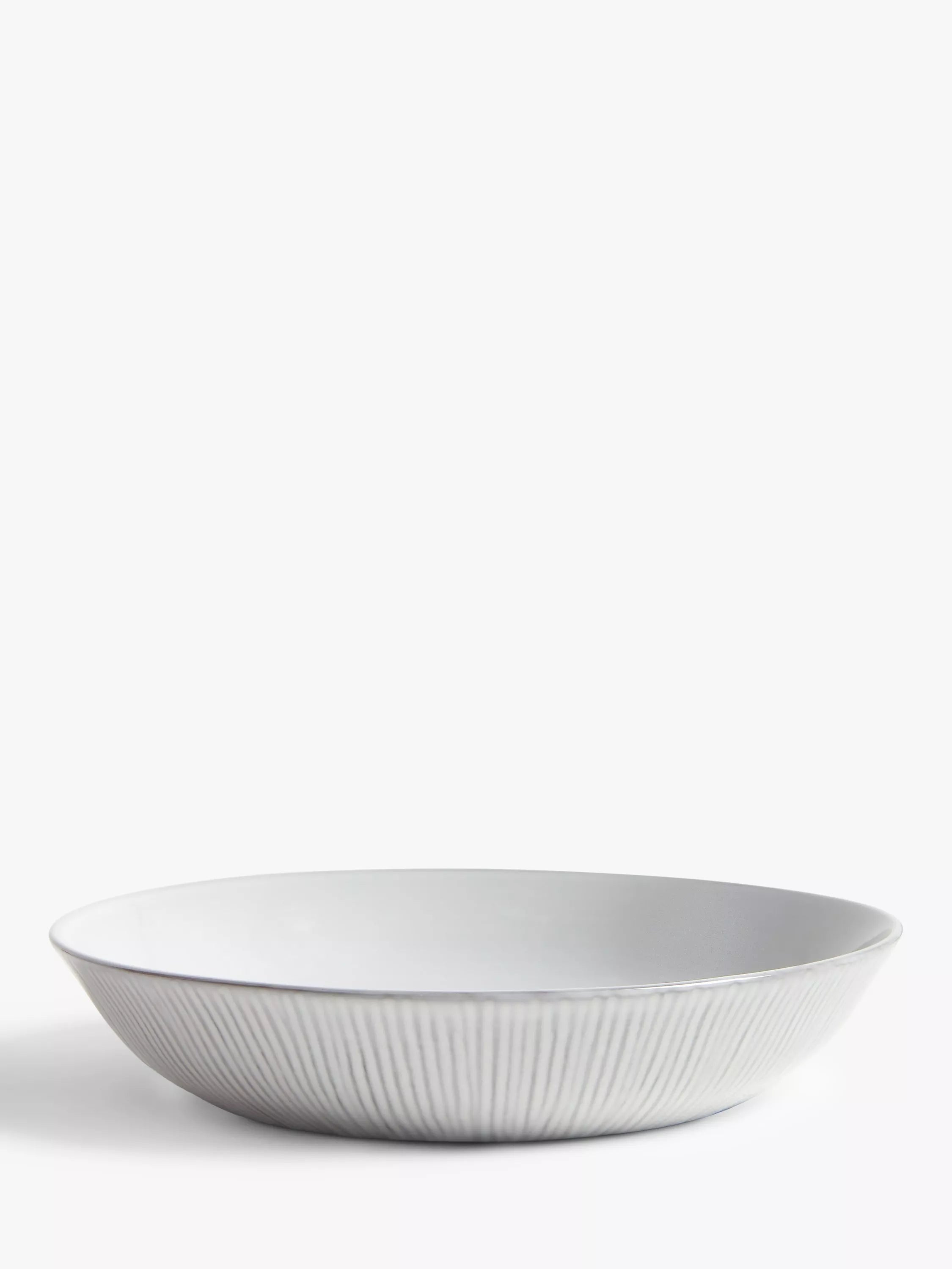 John Lewis stoneware pasta bowl 22.5cm grey, UK version