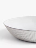 John Lewis stoneware pasta bowl 22.5cm grey, UK version
