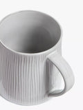 John Lewis Leckford stoneware mug 360ml grey, imported from the UK