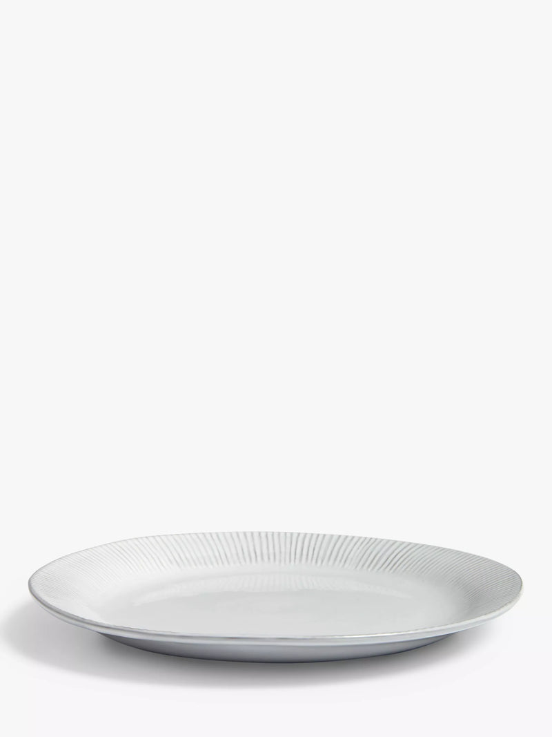 John Lewis Leckford stoneware dinner plate 27.8cm, imported from the UK