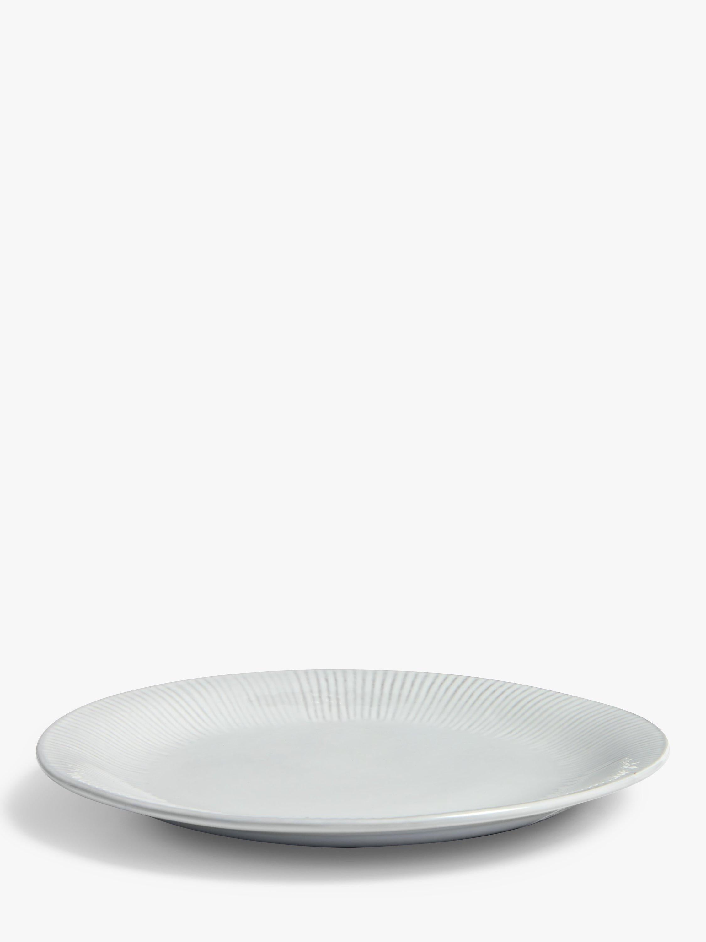 John Lewis Leckford stoneware salad plate grey 21.8cm - British product