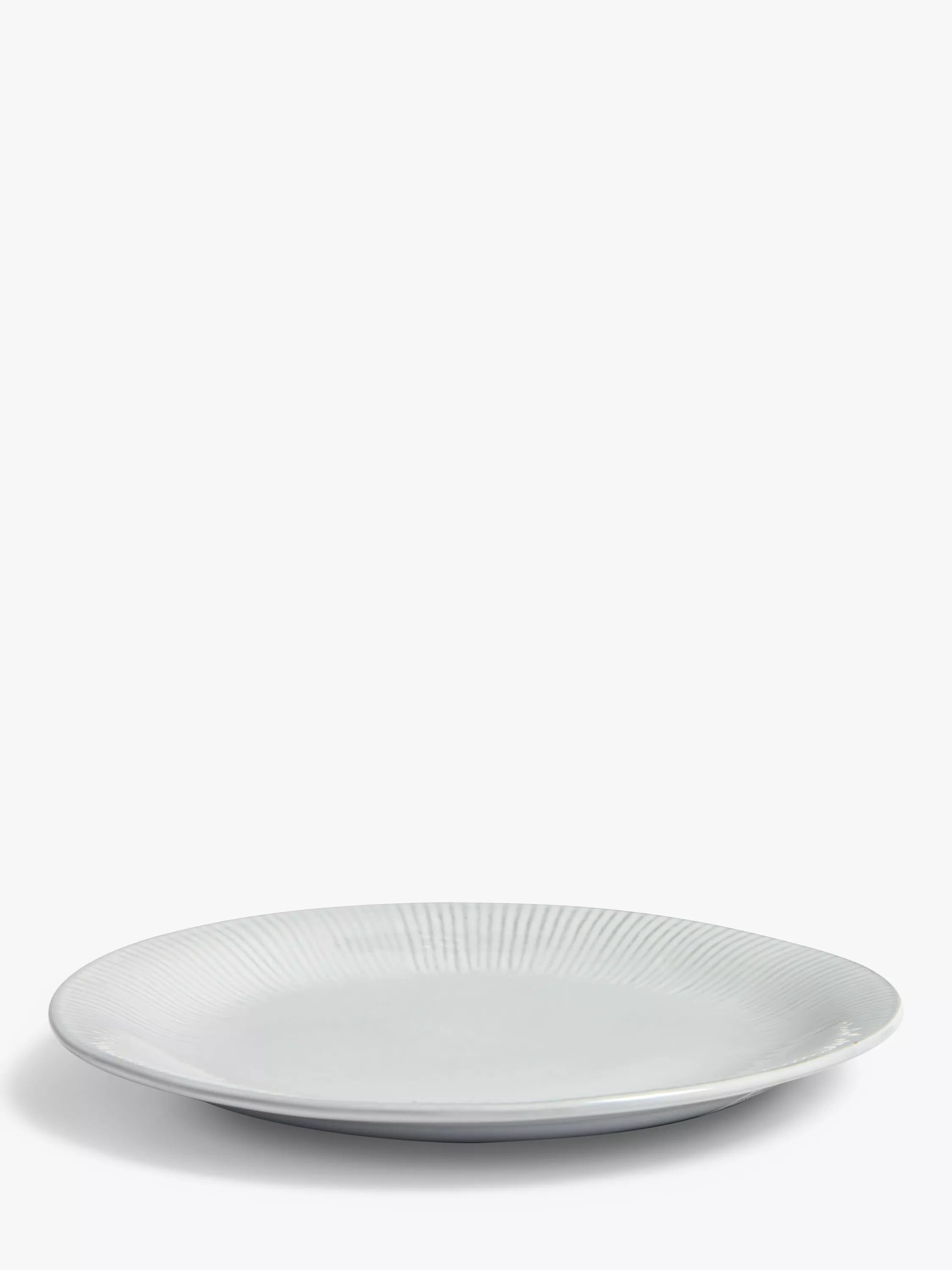 John Lewis Leckford stoneware salad plate grey 21.8cm - British product