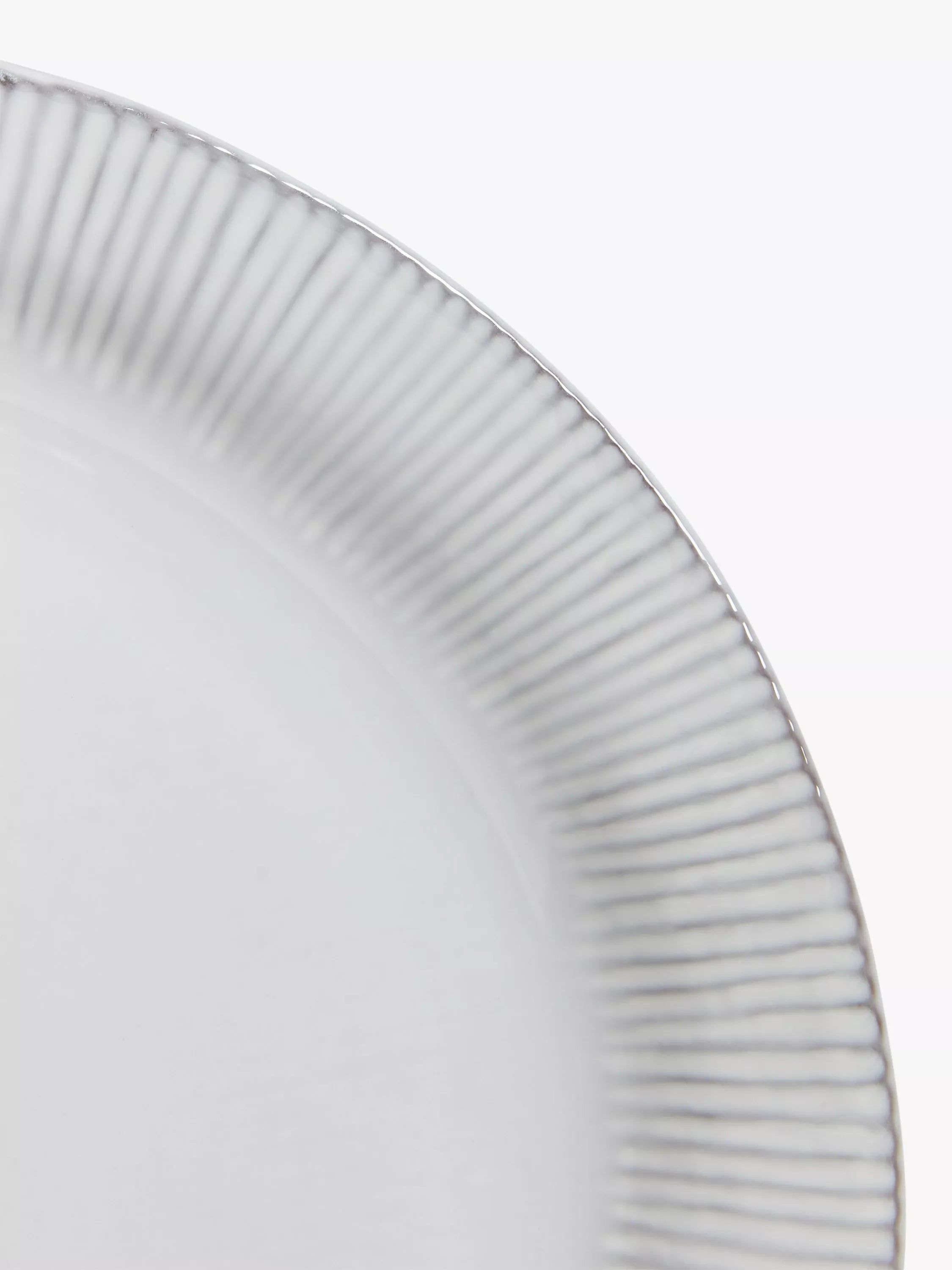 John Lewis Leckford stoneware salad plate grey 21.8cm - British product