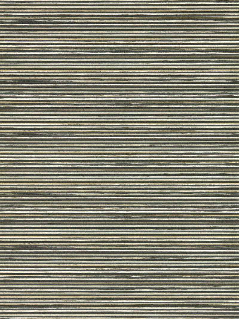 Harlequin textured wallpaper with horizontal stripe pattern and metallic highlights, UK version