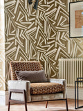 Harlequin Transverse Wallpaper with angular pattern, UK version