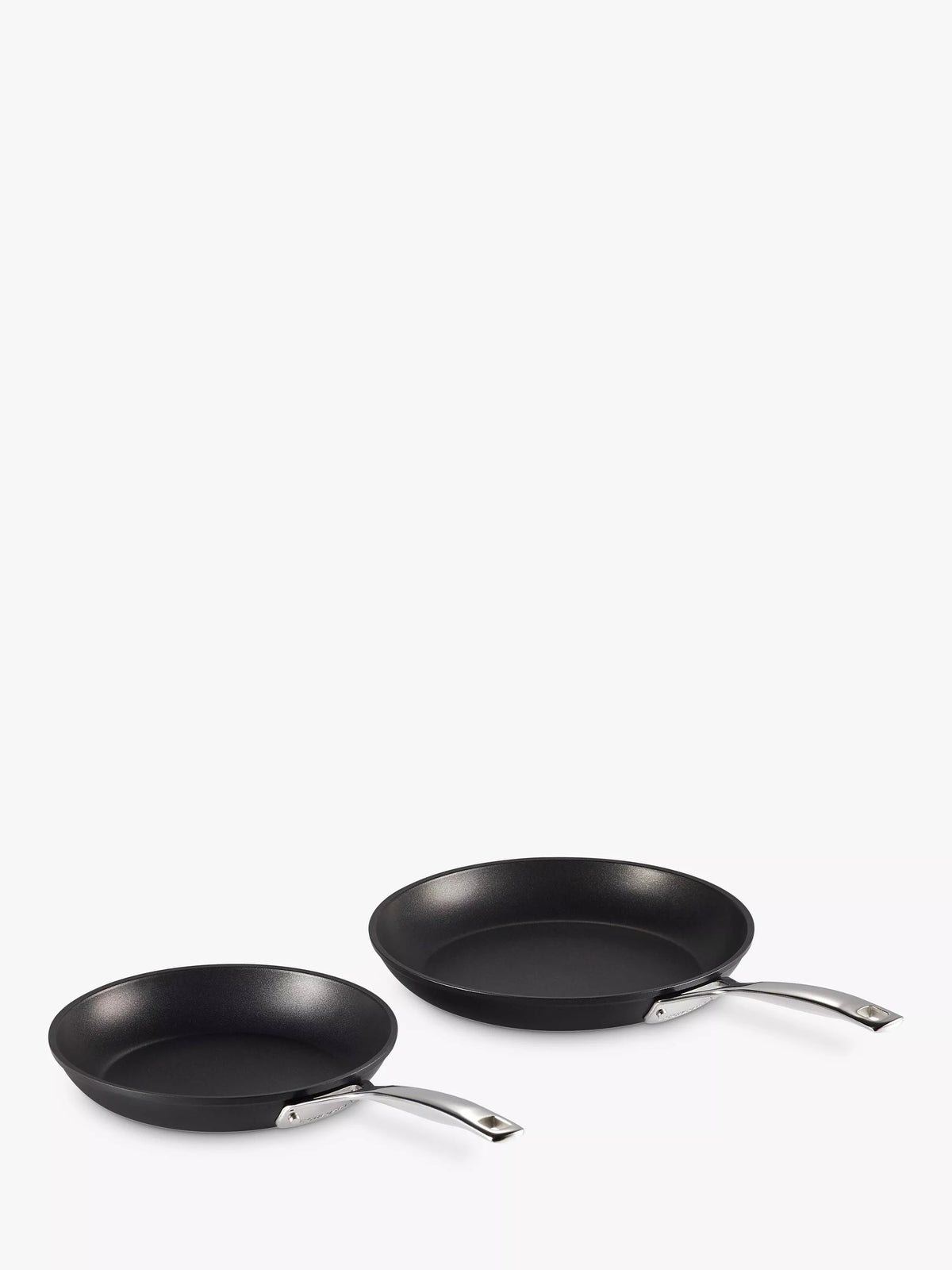 Le Creuset toughened non-stick shallow frying pans set, 24cm and 28cm, UK version