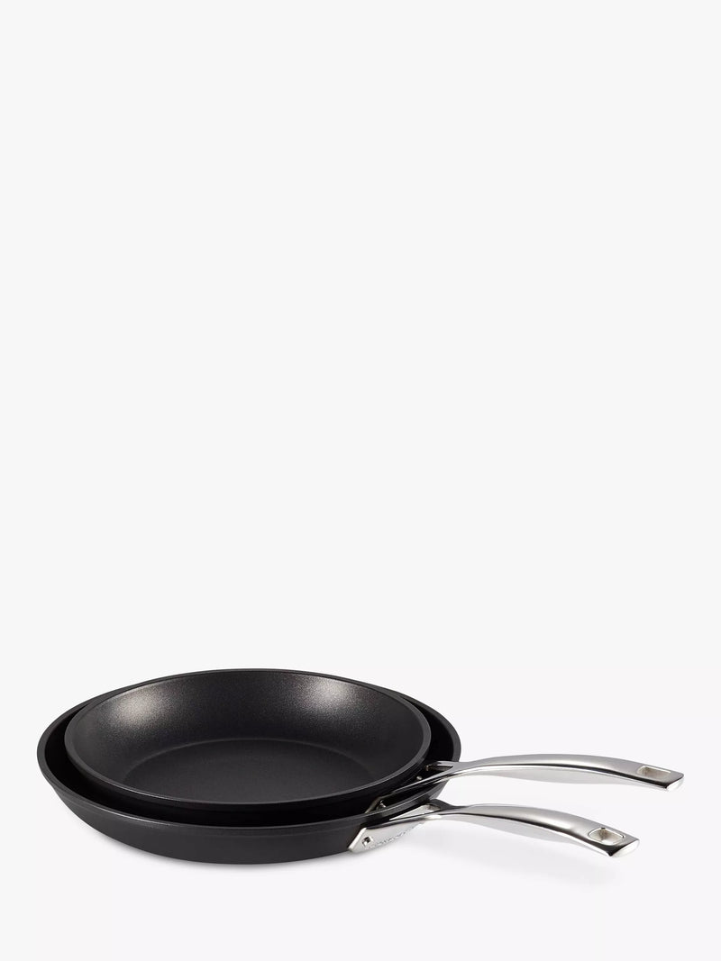 Le Creuset toughened non-stick shallow frying pans set, 24cm and 28cm, UK version