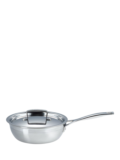 John Lewis Le Creuset 3-Ply Stainless Steel Non-Stick Chef's Pan, 20cm- Buy online at McGrocer