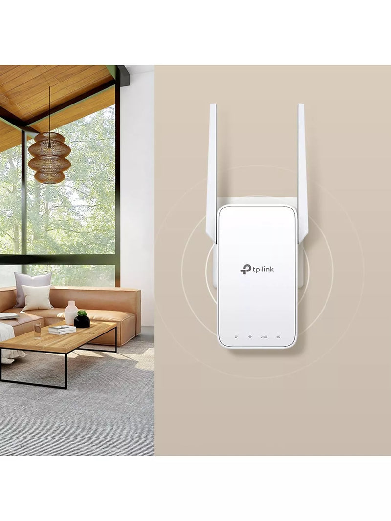 TP-Link RE315 AC1200 dual band Wi-Fi range extender, imported from the UK