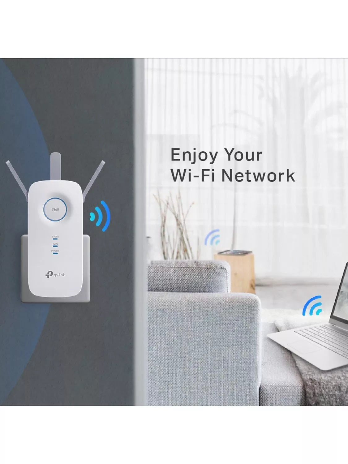 TP-Link RE450 dual band Wi-Fi range extender (British brand)