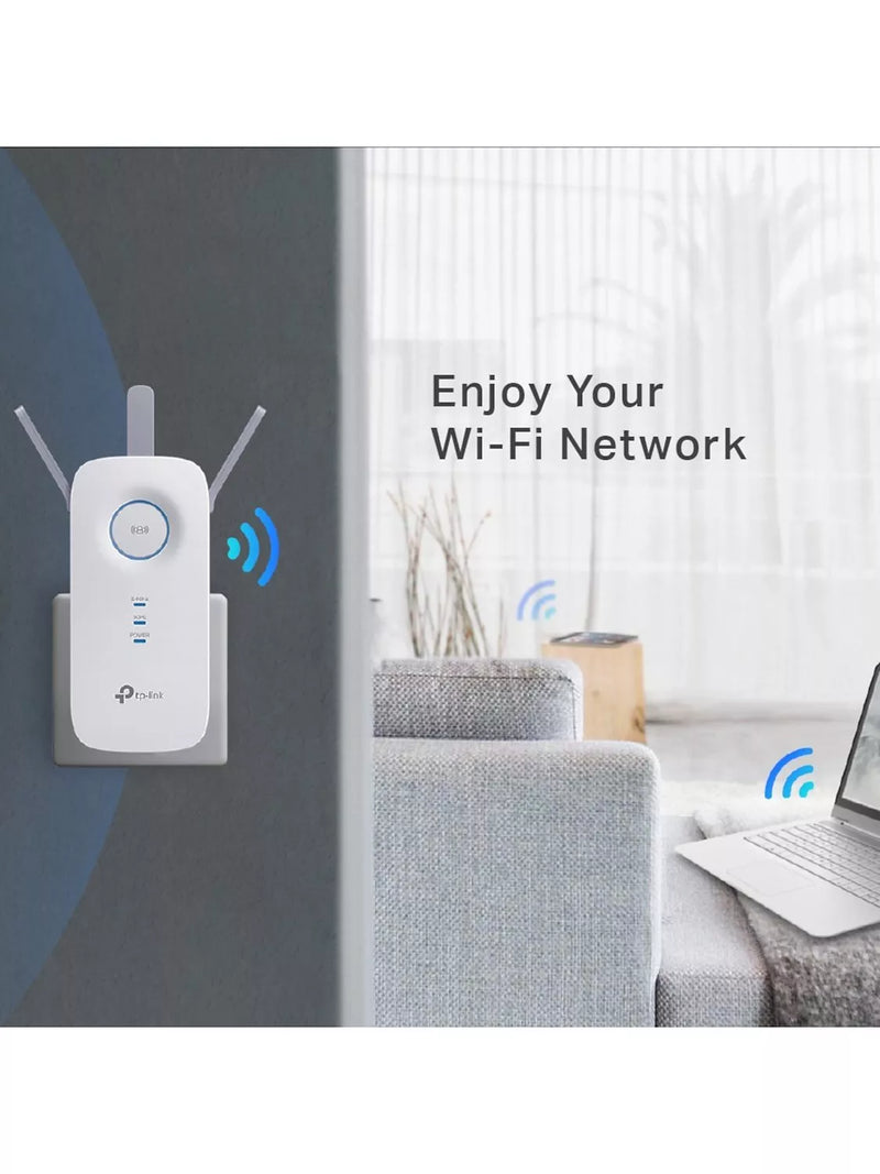 TP-Link RE450 dual band Wi-Fi range extender (British brand)