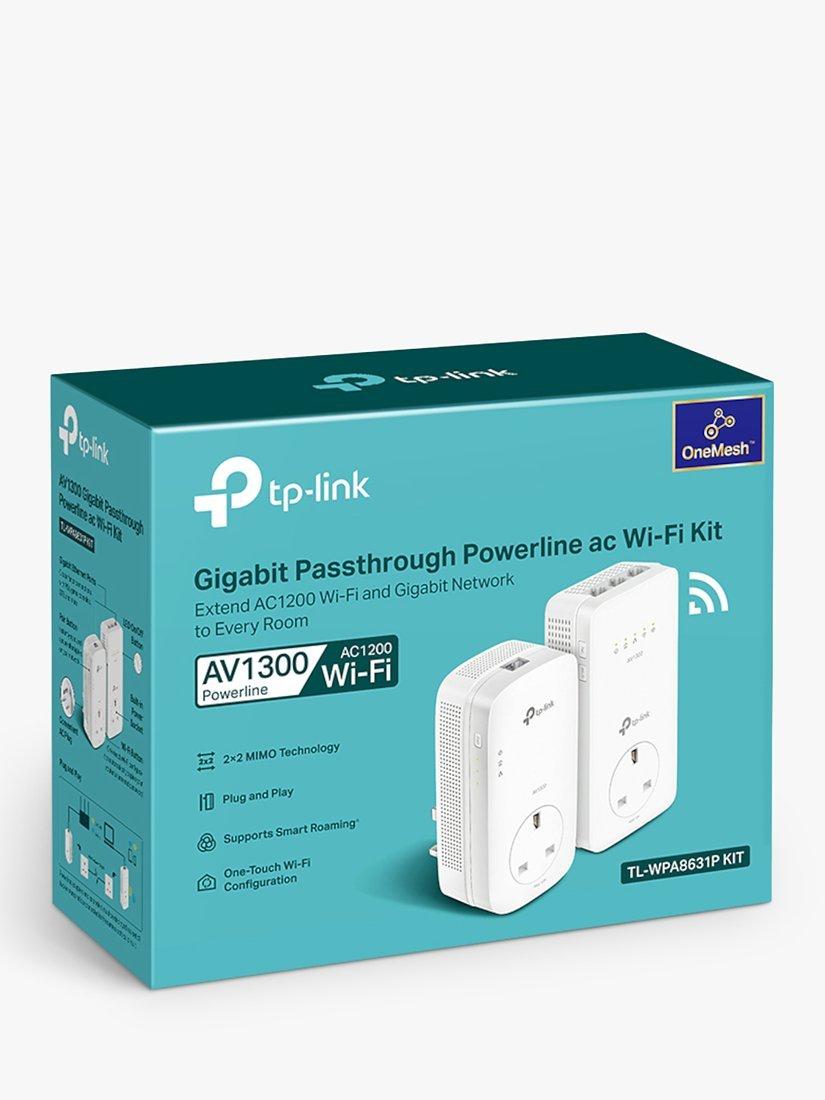 TP-Link AV1300 powerline kit TL-WPA8631P, imported from the UK