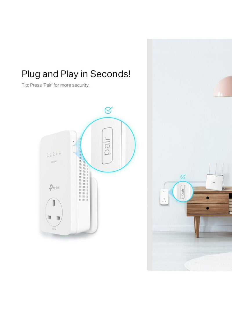 TP-Link AV1300 powerline kit TL-WPA8631P, imported from the UK
