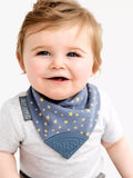 Cheeky Chompers Teething Dribble Bib Midnight Stars - British product