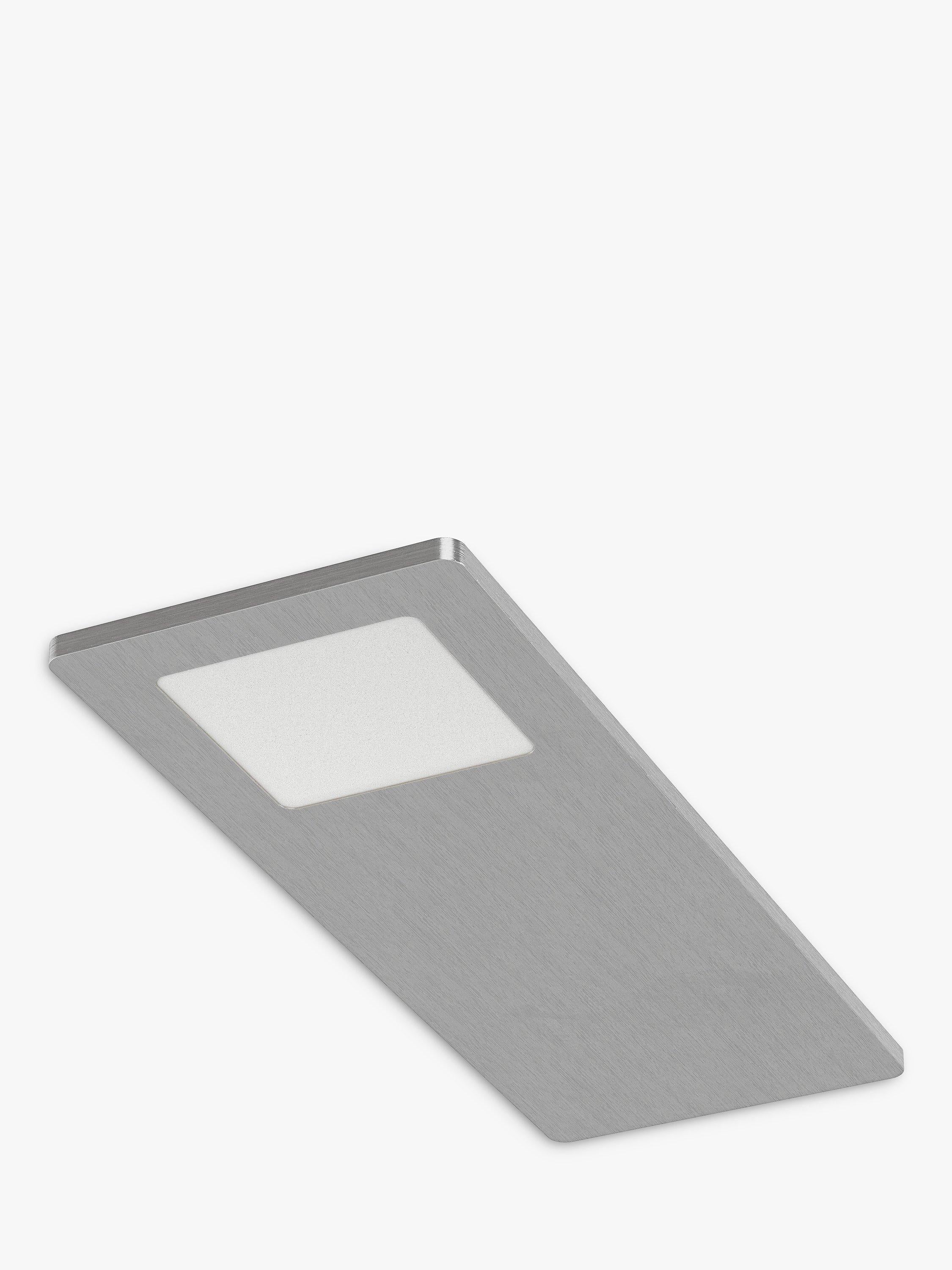 Sensio Astro Trio Tone LED under cabinet light in brushed aluminium, imported from the UK