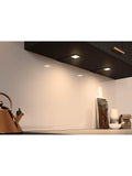Sensio Astro Trio Tone LED under cabinet light in brushed aluminium, imported from the UK