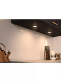 Sensio Astro Trio Tone LED under cabinet light in brushed aluminium, imported from the UK